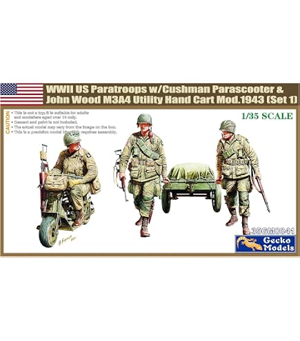 Amazon | ゲッコーモデル 1/35 第二次世界大戦 アメリカ軍 落下傘兵