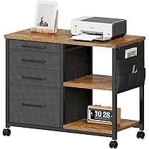 Amazon.co.jp: YeTom デスクワゴン キャビネット サイドチェスト