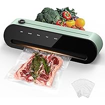 真空パック機ワンタッチ6in1吸引力-60Kpa専用袋付きフードシーラー乾湿対応 Amazon.co.jp: 真空パック機 フードシーラー 真空ツール 乾湿