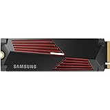 SAMSUNG 990 PRO w/Heatsink SSD 4TB, PCIe Gen4 M.2 2280 Internal Solid State Hard Drive, Seq. Read Speeds Up to 7,450MB/s for 