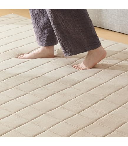 無印良品 ウールコットン手織ラグ/パターンボーダー 無印良品 ウールコットン手織ラグ／パターンボーダー・生成 200