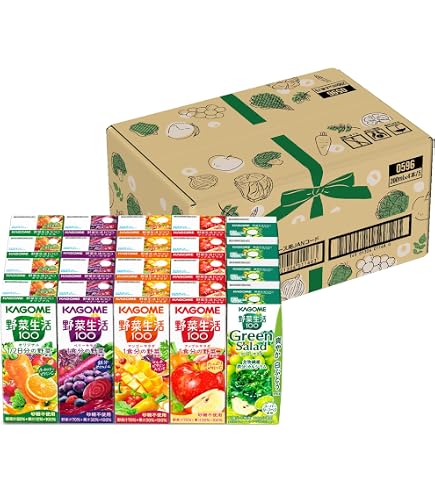 Amazon.co.jp: [3cs] カゴメ 野菜生活100 3種アソートセット （12本×3