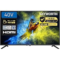 Amazon | SKYWORTH テレビ 40インチ FHD 液晶 ダブルチューナー 地上波