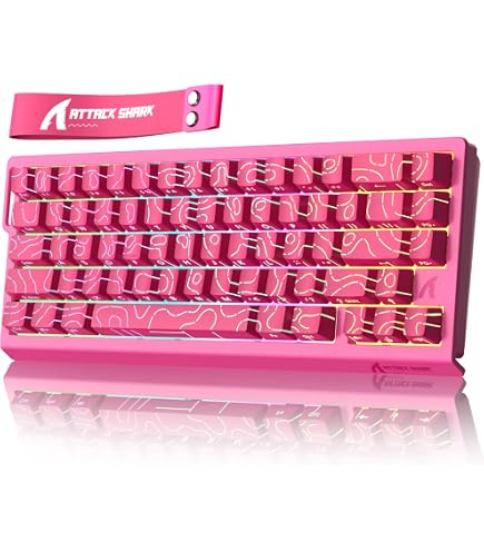 Amazon | ATTACK SHARK X68HE 68キー 磁気スイッチ ゲーミング