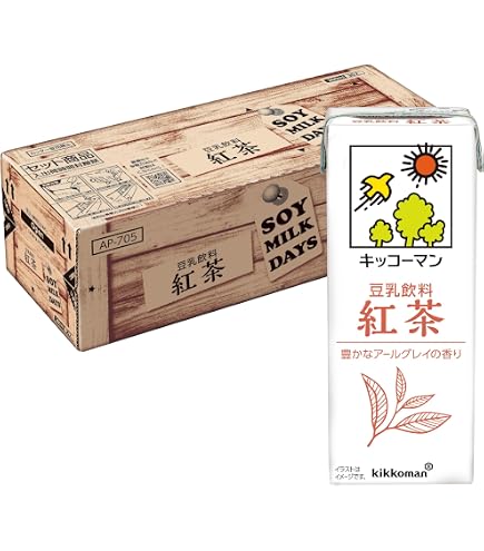 Amazon.co.jp: キッコーマン飲料 豆乳飲料 紅茶 紙パック200ml×18本入