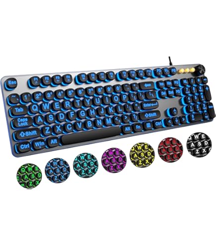 Amazon | SABLUTE K11PRO 大型プリントバックライトキーボード 有線USB