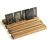 TIFF カードスタンド ２ ダークウォルナット色 25cm 4本セット ボードゲーム カードゲーム 日本製 越後杉製 ブランド材