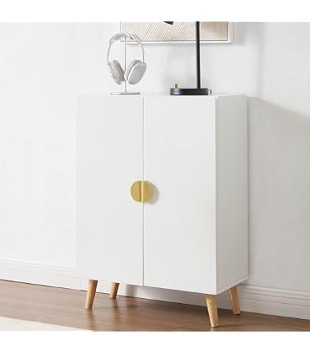 Amazon.co.jp: キャビネット 北欧 白 おしゃれ 3段 幅60 木製