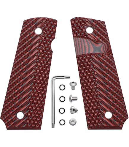 MilTac製　1911Beveled G10グリップ BK 新品 Amazon.co.jp: Guuun 1911 G10グリップ ボブテール ラウンドバット