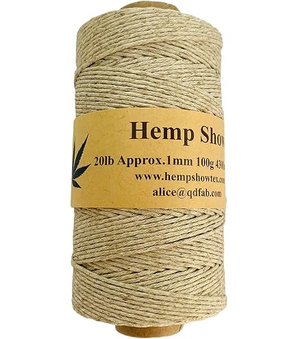 Amazon.co.jp: 【HEMP SHOW】Hemp twine麻紐1mm 50g(ヘンプ100%) 62m巻 