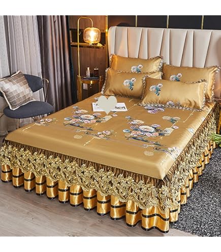 ラルフローレン　ベッドスカート　ダブルベッド　花柄　D 135✕200　シーツ 花柄 ベッドカバー ベッドスカート シングル セミダブル 掛