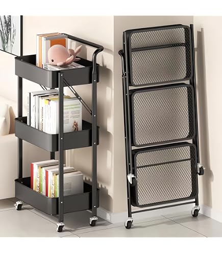 Amazon.co.jp: 折りたたみスチールラック 幅70cm 3段 メタルラック