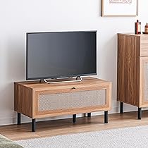 Ventota テレビボード幅80cm ミッドブラウン 木製 ラタン Ventota テレビボード幅80cm ミッドブラウン 木製 ラタン