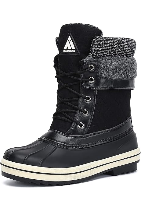 calf high snow boots