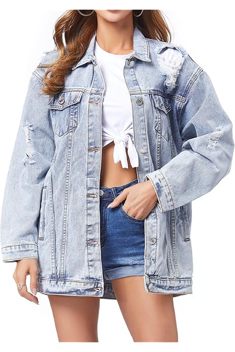amazon oversized denim jacket