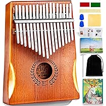Amazon | カリンバ 17 キー 初心者セット マホガニー チューニング済み 