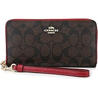 箱付・未使用級✨COACH 長財布　ストラップ付　ラウンドファスナー　レッド Amazon | [コーチ] 財布 長財布 C4452 ストラップ付 ラウンド