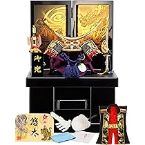 Amazon | 五月人形 伊達政宗 ミニ 兜 収納 飾り 三日月 5号 B 伊達