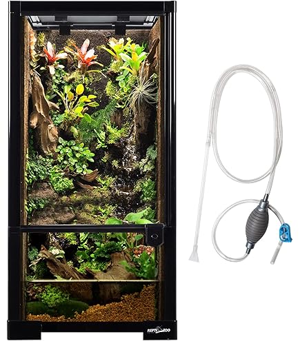 Amazon | Zoo Med ReptiBreeze LED Lights Deluxe Black Screen Cage