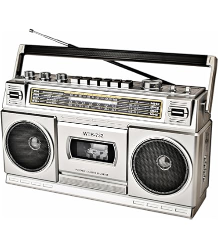 Amazon.co.jp: オーム電機 AudioComm ポータブルラジカセ ステレオ