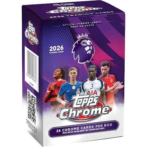 2026 Topps Chrome Premier League Soccer - Factory Sealed - Value Box