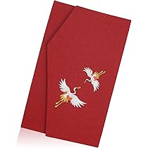 時代袱紗 松鶴文様 刺繍 赤縮緬 コレクション Amazon｜スタイルふくさ袱紗 慶事用 夫婦鶴（能登ちりめん 刺繍