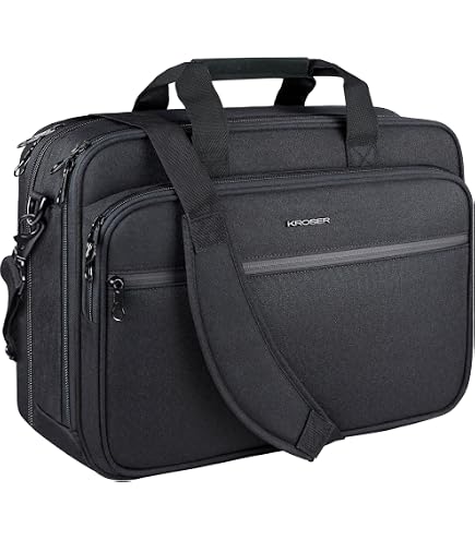 Amazon.co.jp: KROSER PCバッグチ収納カバン18インチパソコンバッグ