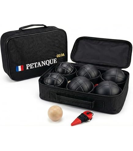 Amazon | ペタンク ボール (ブール) シルバー 6個セット(3種類x2個