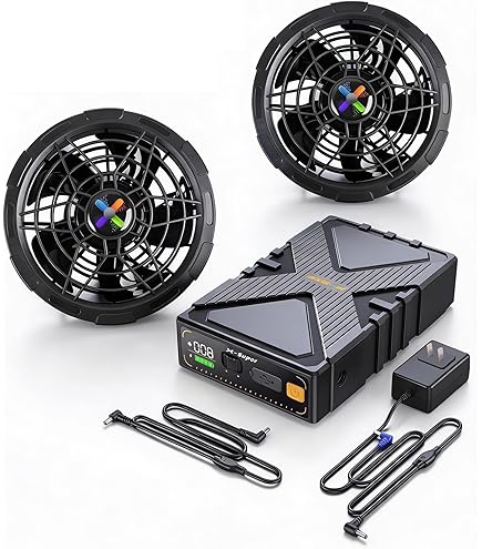 Amazon.co.jp: 【42V超高輸出&2026新登場】ファンバッテリーセット