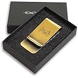 DONOK 職人の マネークリップ メンズ 日本製 アンティック h53×w21×d8mm (贈答 プレゼント に ギフトパッケージ)