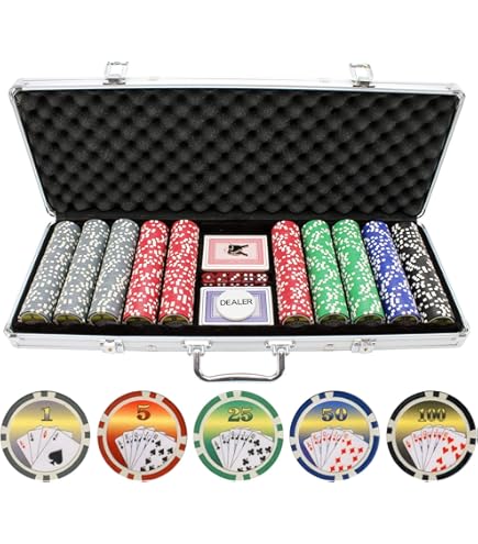 Amazon | 500ピースCrown Casino 13.5 GクレイPoker Chips | カジノ