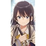 ひとりぼっちの異世界攻略 iPhoneSE/5s/5c/5 壁紙 視差効果 委員長