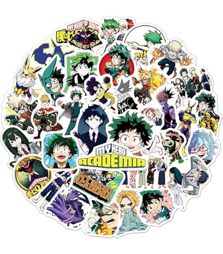 Amazon.co.jp: 僕のヒーローアカデミア ステッカー シール 100枚