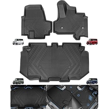 海外輸入品です❗️バードウェル　車用フロアマット 4枚セット Amazon | Vaygway 全天候型フロアマット ユニバーサル 4ピース