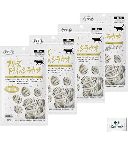 Amazon.co.jp: ママクック フリーズドライのシラウオ 猫用 10g