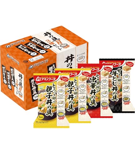 Amazon.co.jp: アマノフーズ フリーズドライ 七種具材の中華丼の具 4食