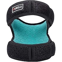 膝サポーター ダブルベルト シリコン内蔵 スポーツ用 固定 関節 保護