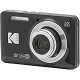 KODAK (コダック) PIXPRO 使いやすい ズーム FZ55-BK 16MP デジタルカメラ 光学5倍ズーム 広角 28mm 2.7インチ液晶画面 (ブラック)