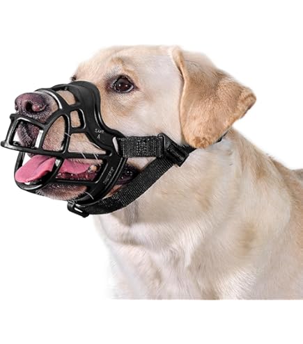 Amazon | 犬用マズル 口輪 犬用マズル口輪 犬の口輪 しつけ口輪 無駄