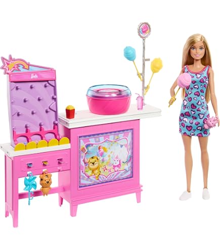 Mattel Barbie Accessory Pack - Glam Microwave With Play Food & Popcorn, Dollhouse Kitchen Set