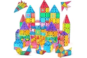 Jasonwell Magnetic Tiles Kids Toys Magnetic Blocks Building Sets 60pcs 3D Magnet Tile Building Blocks Toy Construction Educational STEM Toys Gifts for Toddlers Boys Girls 3 4 5 6 7 8 9 10 + Year Old