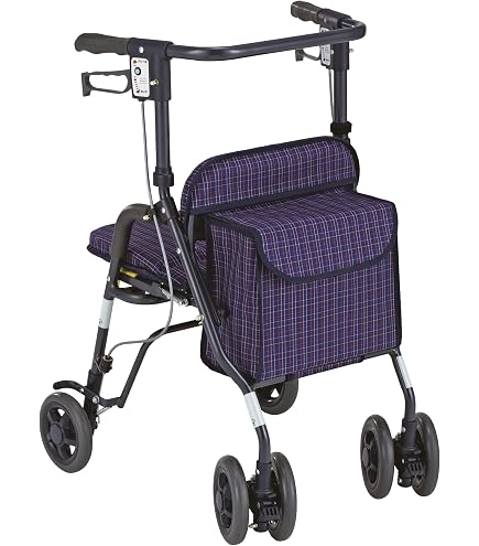 Amazon | シンフォニー SP スリム 花柄紺 | 島製作所 | シルバーカー