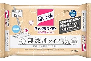 「Amazon」の売れ筋ランキング4位 - クイックルワイパー 立体吸着ウエットシート 無添加タイプ １２枚入