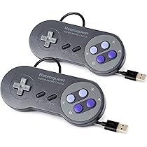 Amazon.co.jp: レトロクエスト USBコントローラー レトロ調 【2個 