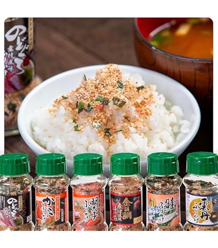 Amazon.co.jp: みなり 海の幸5種類ふりかけセット （のどぐろ・鮭