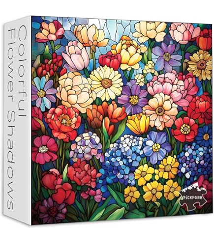 Amazon | ステンドグラスのユリの花パズル 大人用 1000ピース