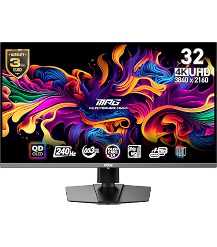 Amazon.co.jp: MSI MAG 321UPX QD-OLED、32インチ 4K UHD Quantum Dot