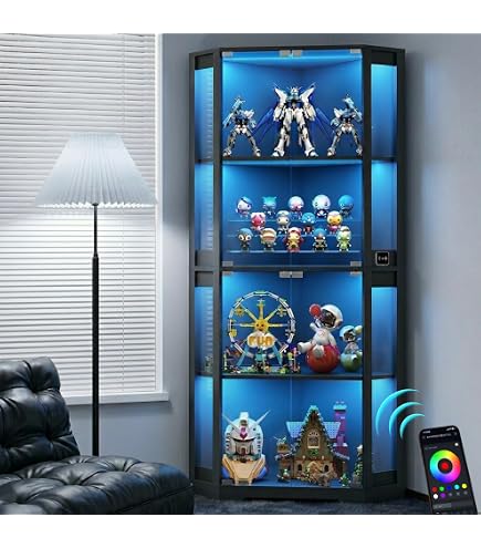 Amazon.co.jp: コレクションケース フィギュアケース 4段 幅81.5×奥37