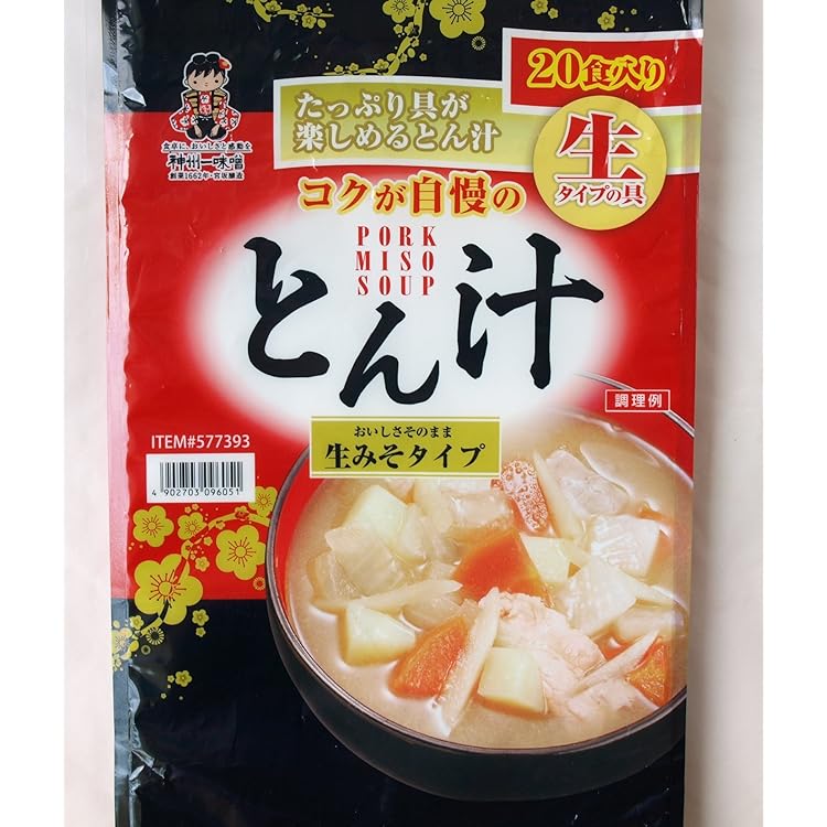 みそすーぷ Amazon.co.jp: Shenzhu Miso Tonsoup, 7 Meals, Pork Soup, Miso Type