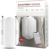 SwitchBot カーテン 自動 開閉 スイッチボット スマートホーム アレクサ - Google Home IFTTT イフト Siri LINE Clovaに対応 遠隔操作 取付簡単 ソーラーパネルで充電可能 U型/角型レールに対応 8Kgまで